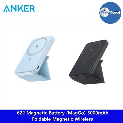 [Anker] 622 Magnetic Battery (MagGo) 5000mAh Foldable Magnetic Wireless แองเคอร์ ที่ชาร์จ แม่เหล็ก แบบพกพา พอร์ต USB-C | Lazada Thailand