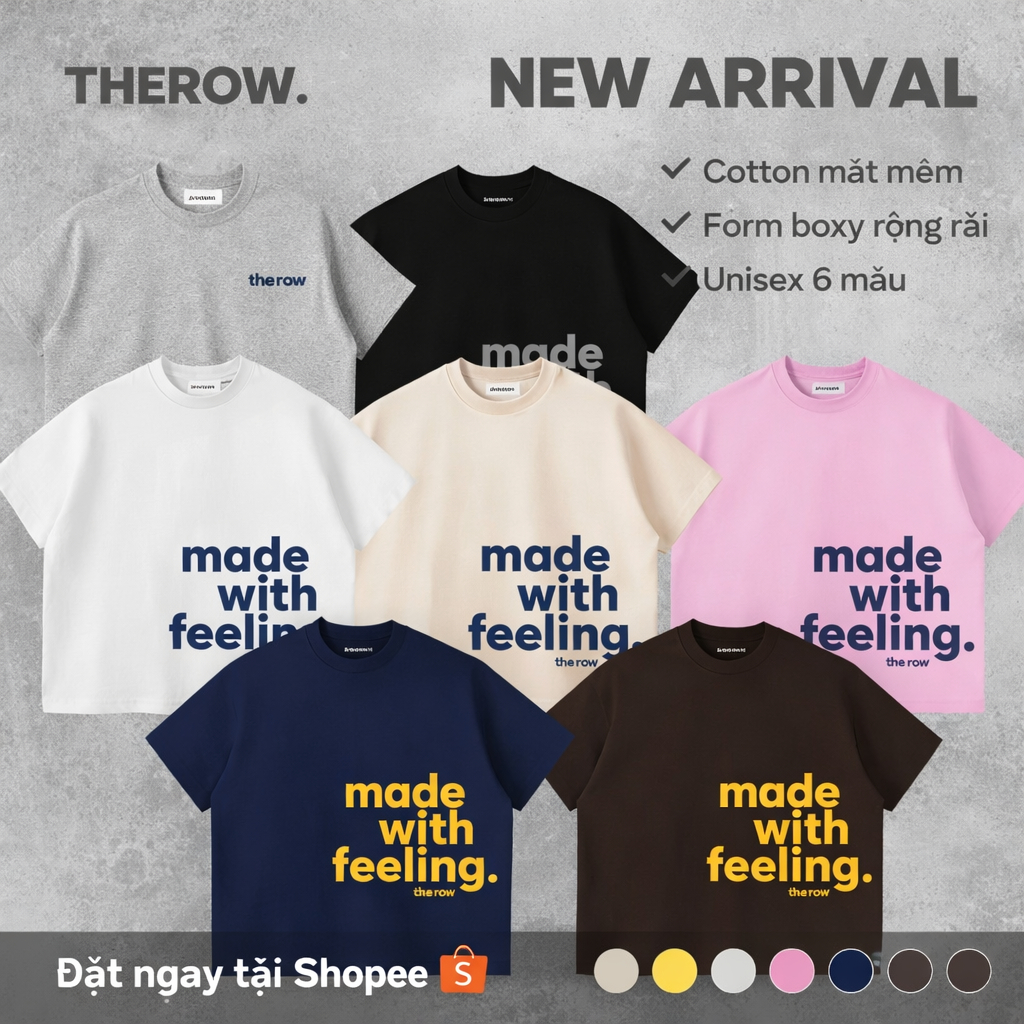 เสื้อยืด THE ROW Boxy เสื้อยืดคอกลม boxy ผ้าคอตตอน 260gsm เสื้อยืดทรงหลวมฤดูร้อนสไตล์ Unisex สวยงามสําหรับผู้ชายและผู้หญิง | Shopee Thailand