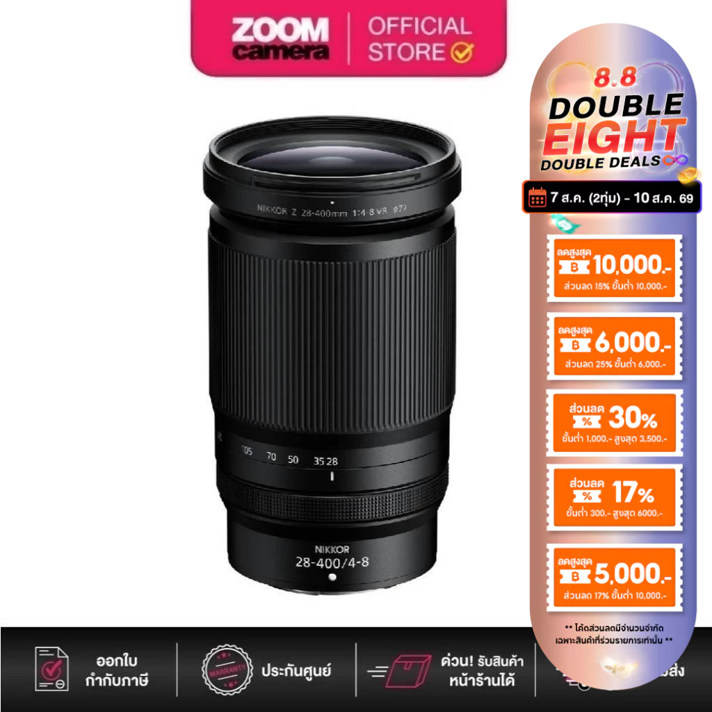 (ส่งด่วนกทม.) Nikon NIKKOR Z 28-400mm f/4-8 VR (ประกันศูนย์)