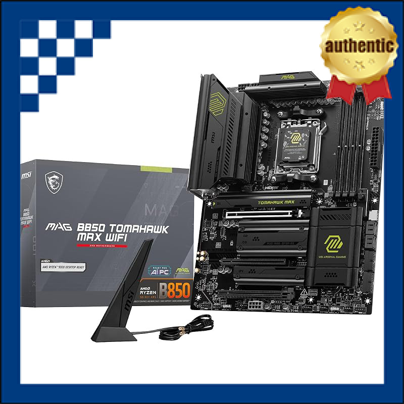 MSI MAG B850 TOMAHAWK MAX WIFI ATX Motherboard compatible with AMD Ryzen 9000/8000/7000 series (AM5) MB6743 | Shopee Thailand