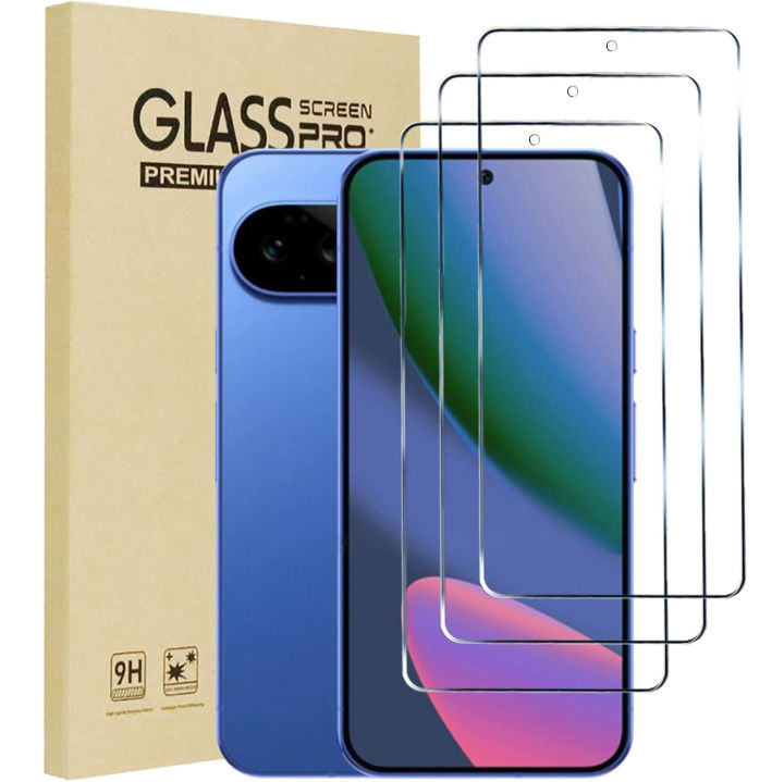 3แพ็กสำหรับ Google Pixel 11 Pro Xl/pixel 10 Pro Xl/pixel 9 Pro X/pixel 8 Pro/pixel 7 Pro/pixel 6 Pro/pixel 10a/9a กระจกเทมเปอร์ปกป้องหน้าจอปราศจากฟองเคสเป็นมิตร | Lazada Thailand