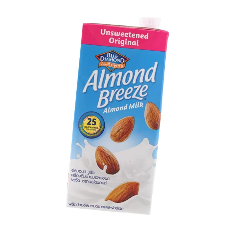Almond Breeze Almond Milk Unsweetened Original Blue Diamond นม นมกล่อง นมไม่หวาน นมยูเอชที | Lazada Thailand