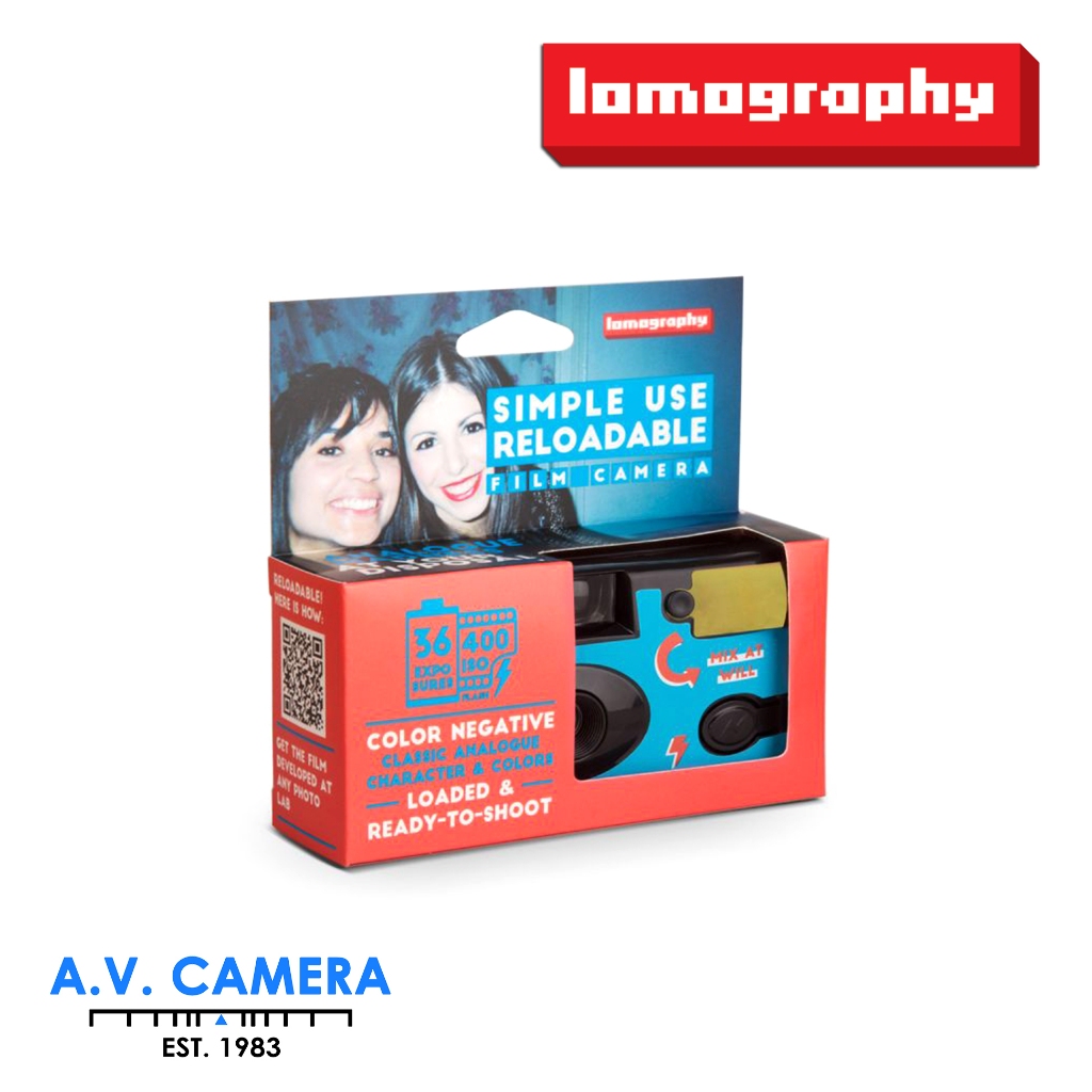 กล้องฟิล์ม Lomography Simple Use Reloadable Film Camera Color Negative 400 | Shopee Thailand