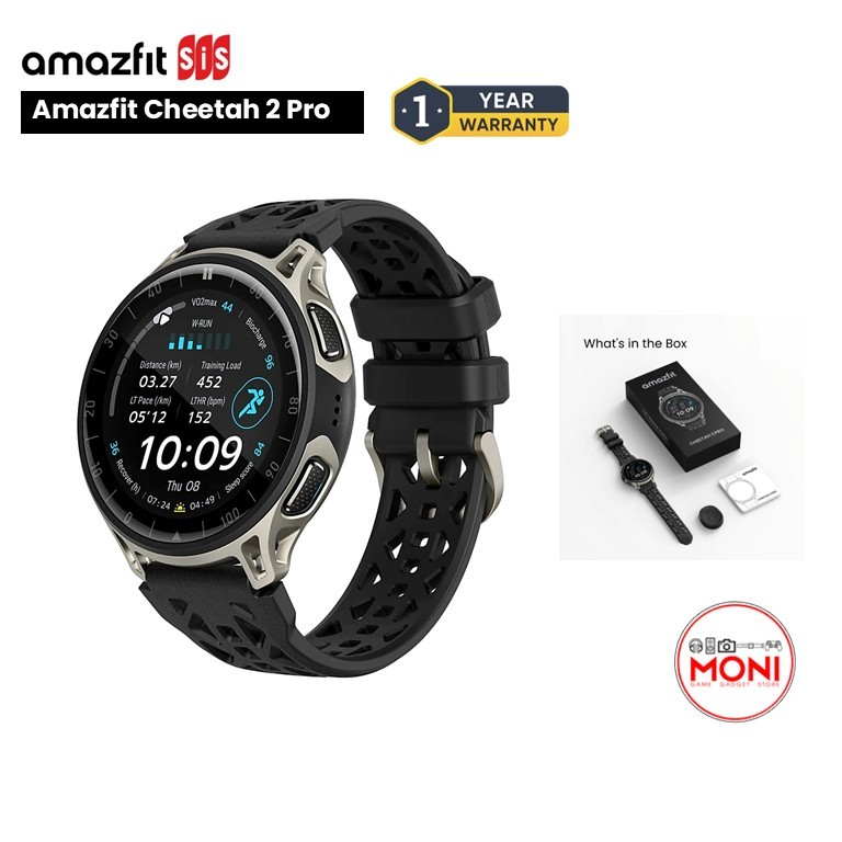 Amazfit Cheetah 2 Pro นาฬิกา สมาร์ทวอทซ์ จอAmoled Titanium Sapphire สายวิ่ง ประกันศูนย์ไทย 1 ปี
