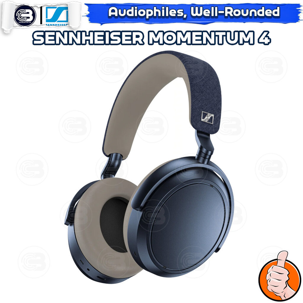 [CoolBlasterThai] SENNHEISER Headphone MOMENTUM 4 Wireless DENIM Around-the-ear Audiophile Sound Quality (2Y)