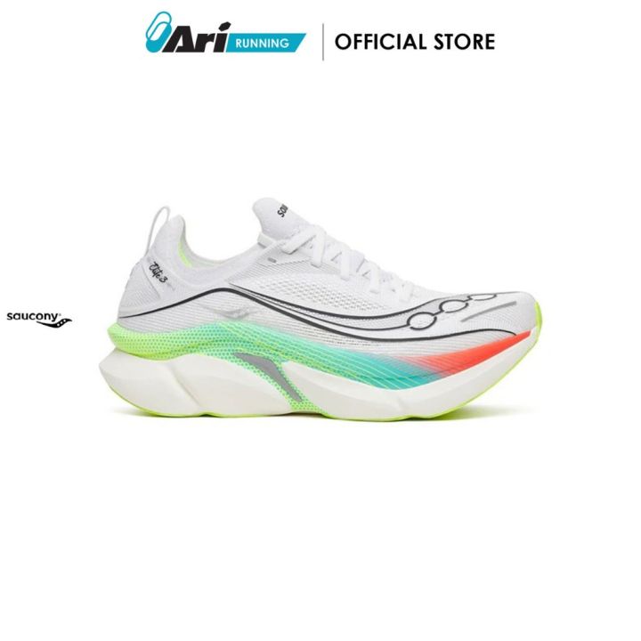 SAUCONY ENDORPHIN ELITE 3 - WHITE รองเท้าวิ่ง ผู้ชาย ซาวโคนี่ ENDORPHIN PRO 5 สีขาว | Lazada Thailand