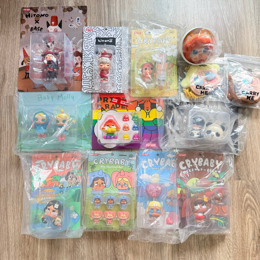 POP MART ของใหม่ ของแท้ ราคาเท Crybaby Baby Molly Labubu Hirono Dimoo Nyota ขายเท ต่ำกว่าช้อป ฟิกเกอร์ พ่วงกุญแจ กระเป๋า