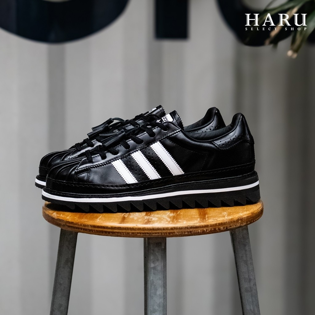 Clot x adidas originals superstar Co-Branded Edison Chen Black White Shell Toe Oxford รองเท้า IH5953 SA8T | Shopee Thailand