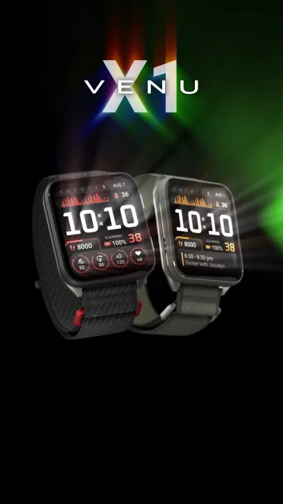 Garmin Venu X1 Smartwatch AMOLED บางที่สุด พร้อมไฟฉายและแผนที่ในตัว | Lazada Thailand
