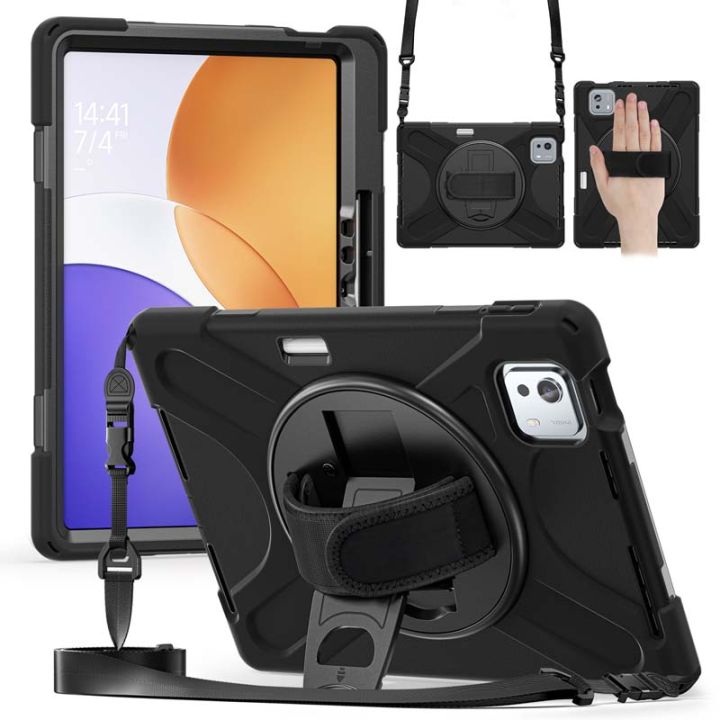 เคสกันกระแทกไฮบริดสำหรับแผ่น Xiaomi Pad 7S Pro 12.5 แผ่น Xiaomi ขาตั้งหมุนได้Xiaomi Pad 6S Pro 12.4นิ้วเคสป้องกัน XiaomiPad7Spro 6SPro พร้อมช่องใส่ปากกาปากกา Tali Bahu แถบมือ | Lazada Thailand