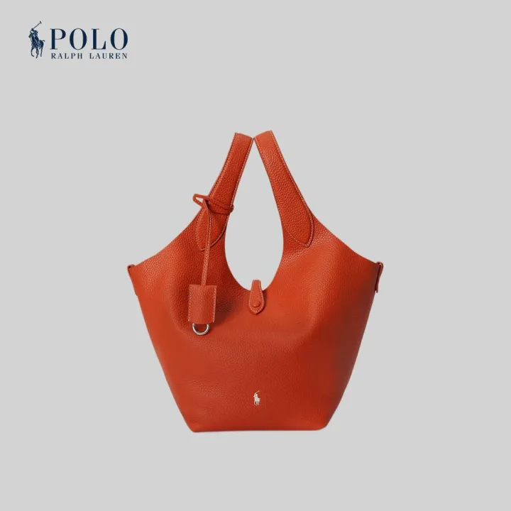 Polo Ralph Lauren Polo Play กระเป๋าผู้หญิง รุ่น WAPOBAG0G620509 สีส้ม | Lazada Thailand