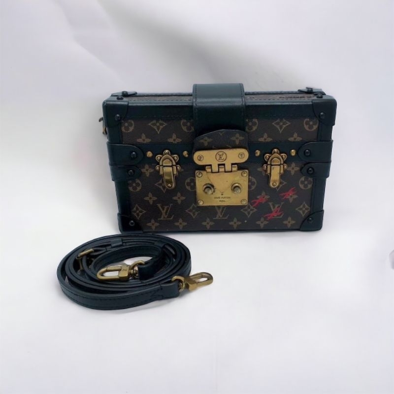 xSOLDx Louis vuitton petite malle หลุยส์ วิตตอง vintage กระเป๋าวินเทจ แบรนด์เนม มือสอง crossbody สะพายข้าง | Shopee Thailand