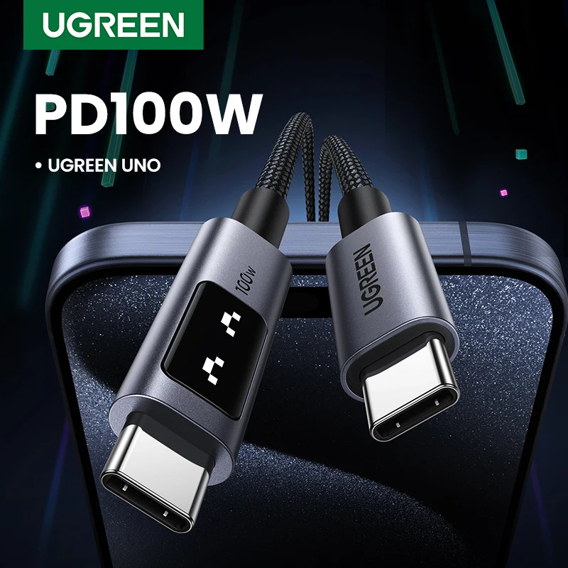 UGREEN Uno สายชาร์จ USB C ถึง Type C PD3.0 100W สายชาร์จเร็วสําหรับโทรศัพท์ Iphone Andriod | Shopee Thailand