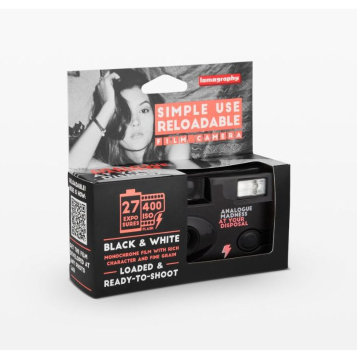 กล้องฟิล์ม Lomography Simple Use Reloadable Film Camera Black and White 35mm กล้องโลโม่ lomo | Shopee Thailand