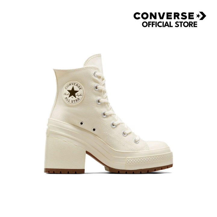 CONVERSE รองเท้าผ้าใบ รุ่น CHUCK 70 DE LUXE HEEL HI CREAM ผู้หญิง A05348CF_S4CMXX | Lazada Thailand