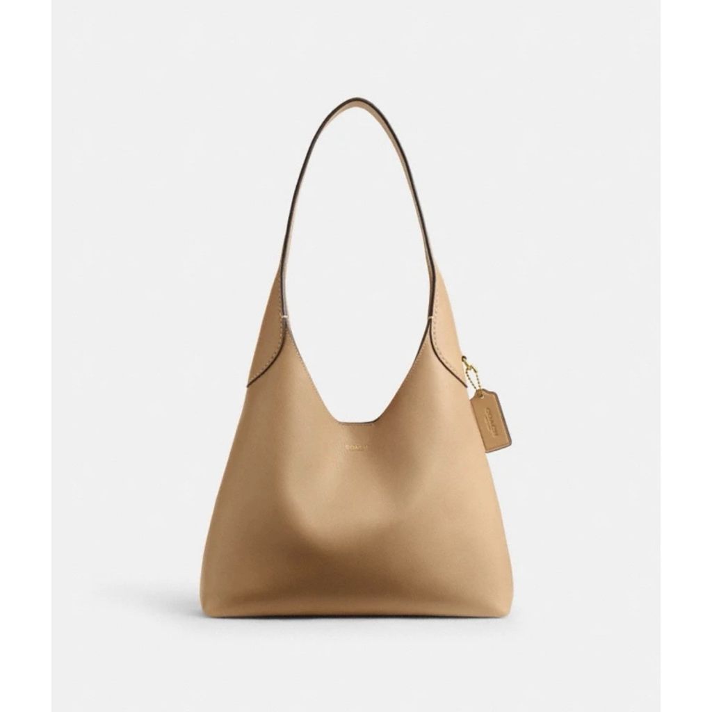 Coach รุ่น Brooklyn Shoulder Bag 28 สี Tan ของแท้ 1000% | Shopee Thailand