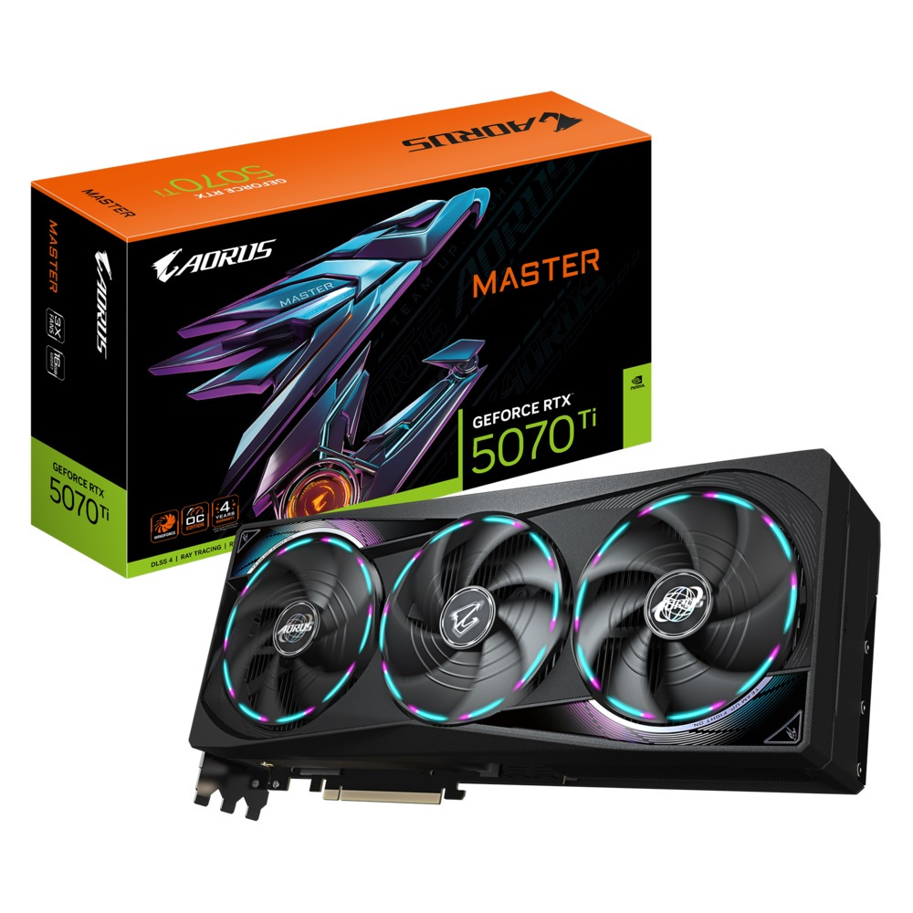 GIGABYTE GeForce RTX 5070 Ti AORUS MASTER 16GB GDDR7 Graphics Card การ์ดจอ | Shopee Thailand
