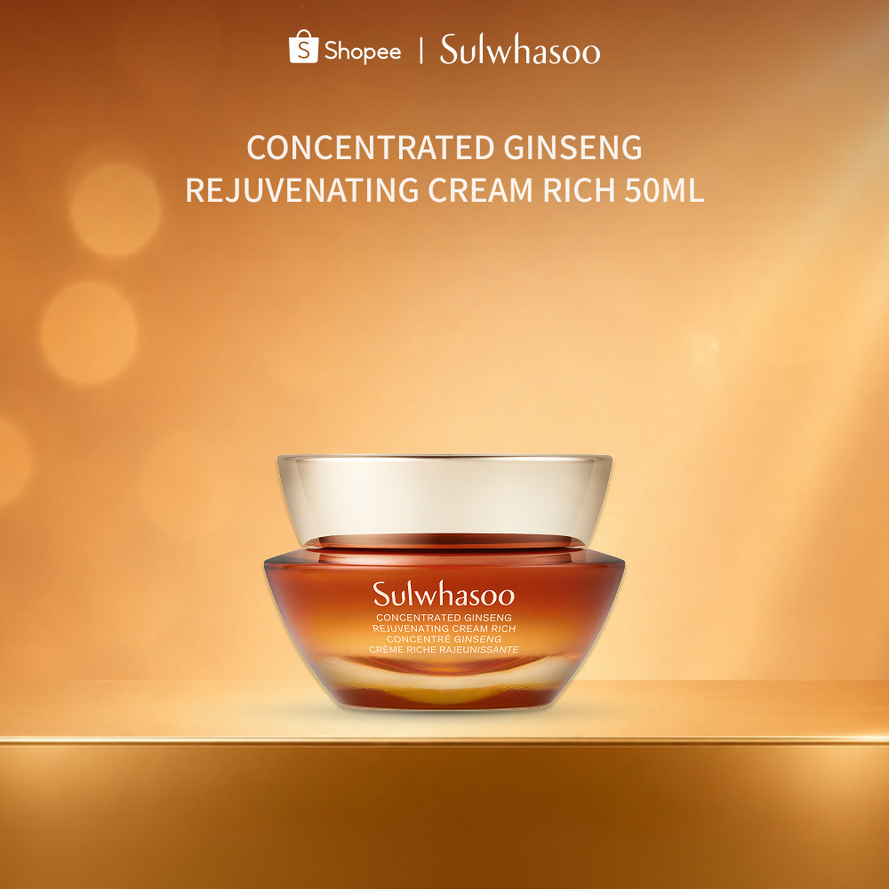 Sulwhasoo Concentrated Ginseng Rejuvenating Cream Rich 50ML / 30ML ครีมโสมสูตรเข้มข้น ฟื้นฟูผิวให้แลดูอ่อนเยาว์
