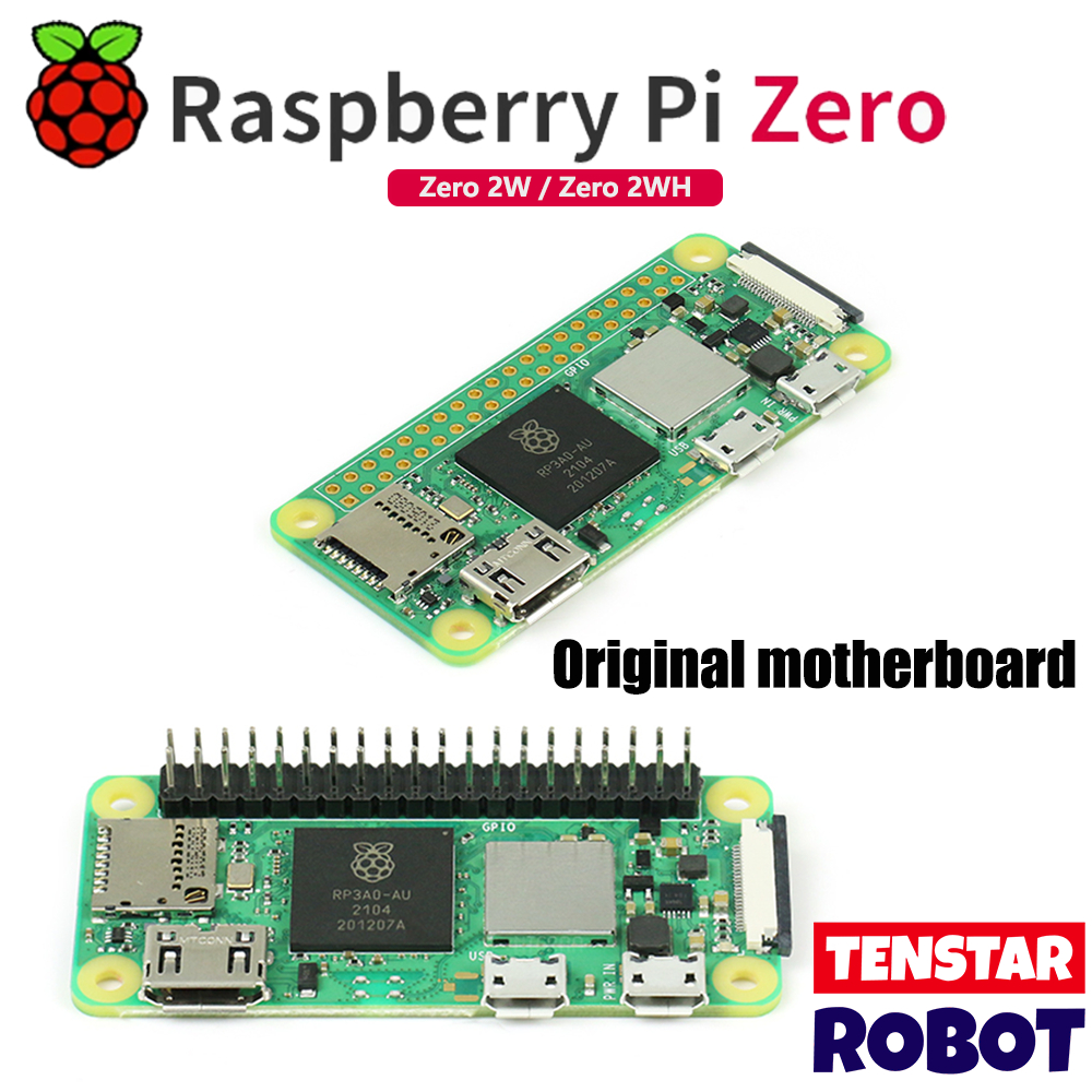Raspberry Pi Zero 2W 1GHz Quad-core 64-bit Arm Cortex-A53 CPU 512MB SDRAM บลูทูธ BLE & WiFi Pi 0 2 W พร้อม Pin Header
