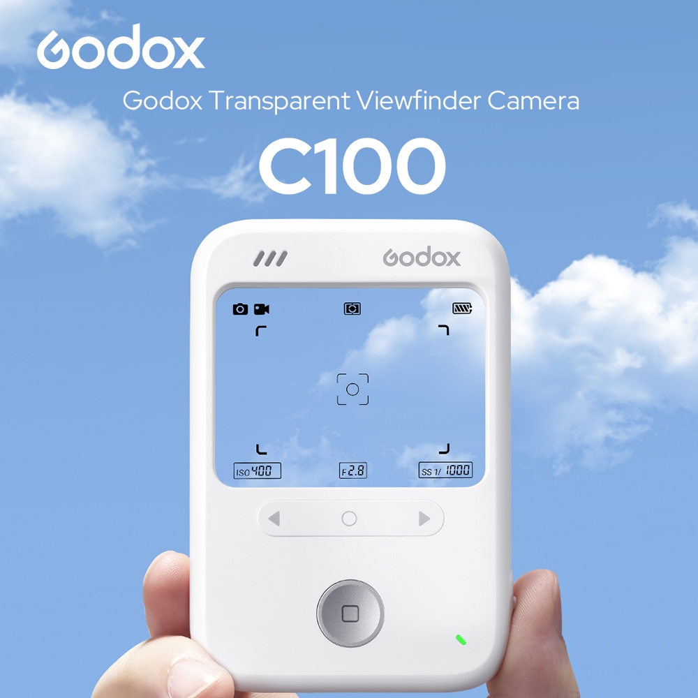Godox C100 Retro CCD กล้องโปร่งใสช่องมองภาพแบบพกพา Vlog กล้องสําหรับถ่ายภาพนักเรียนสาวของขวัญ