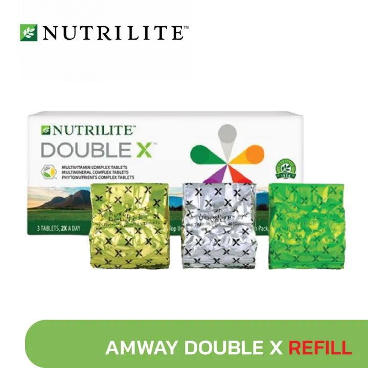 Nutrilite Double X Multivitamin Tablets Refill Pack 186/372 Tablets - Complete Well-Being Supplement | Lazada Thailand