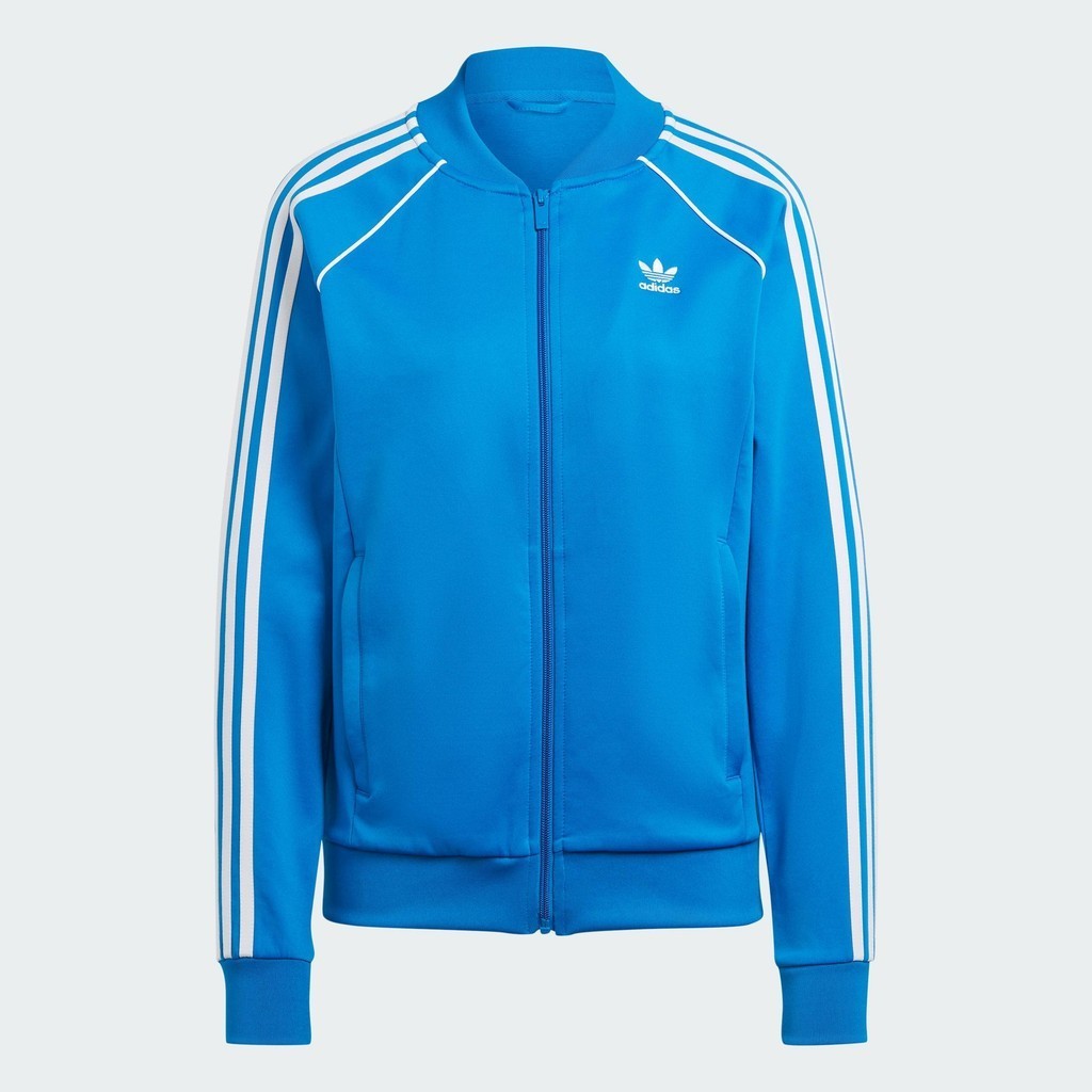 adidas ไลฟ์สไตล์ เสื้อแทรค Adicolor Classics SST ผู้หญิง สีน้ำเงิน IL3794 | Shopee Thailand