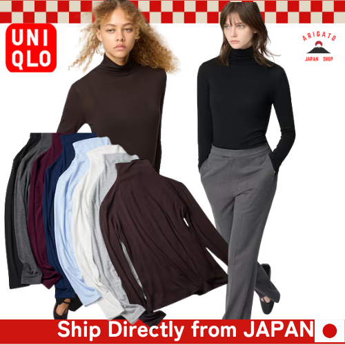 UNIQLO Extra Warm Heattech Cashmere Blend Turtleneck T [ส่งตรงจากประเทศญี่ปุ่น ของแท้ 100%] | Shopee Thailand