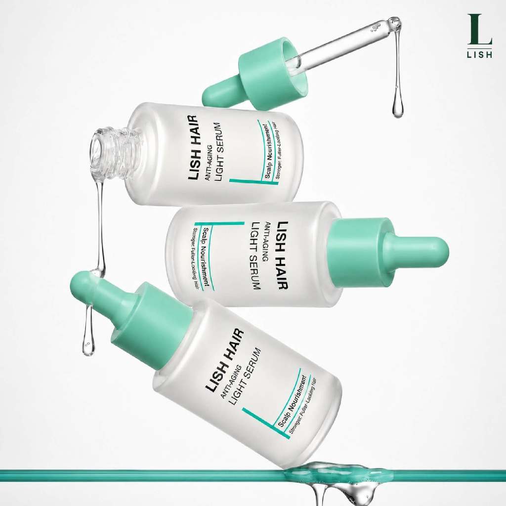 Lish Hair Anti-Aging Light Serum ผลิตภัณฑ์บำรุงเส้นผม ลดการขาดหลุดร่วง ลดผมหงอก กระตุ้นการเกิดผมใหม่ | Shopee Thailand