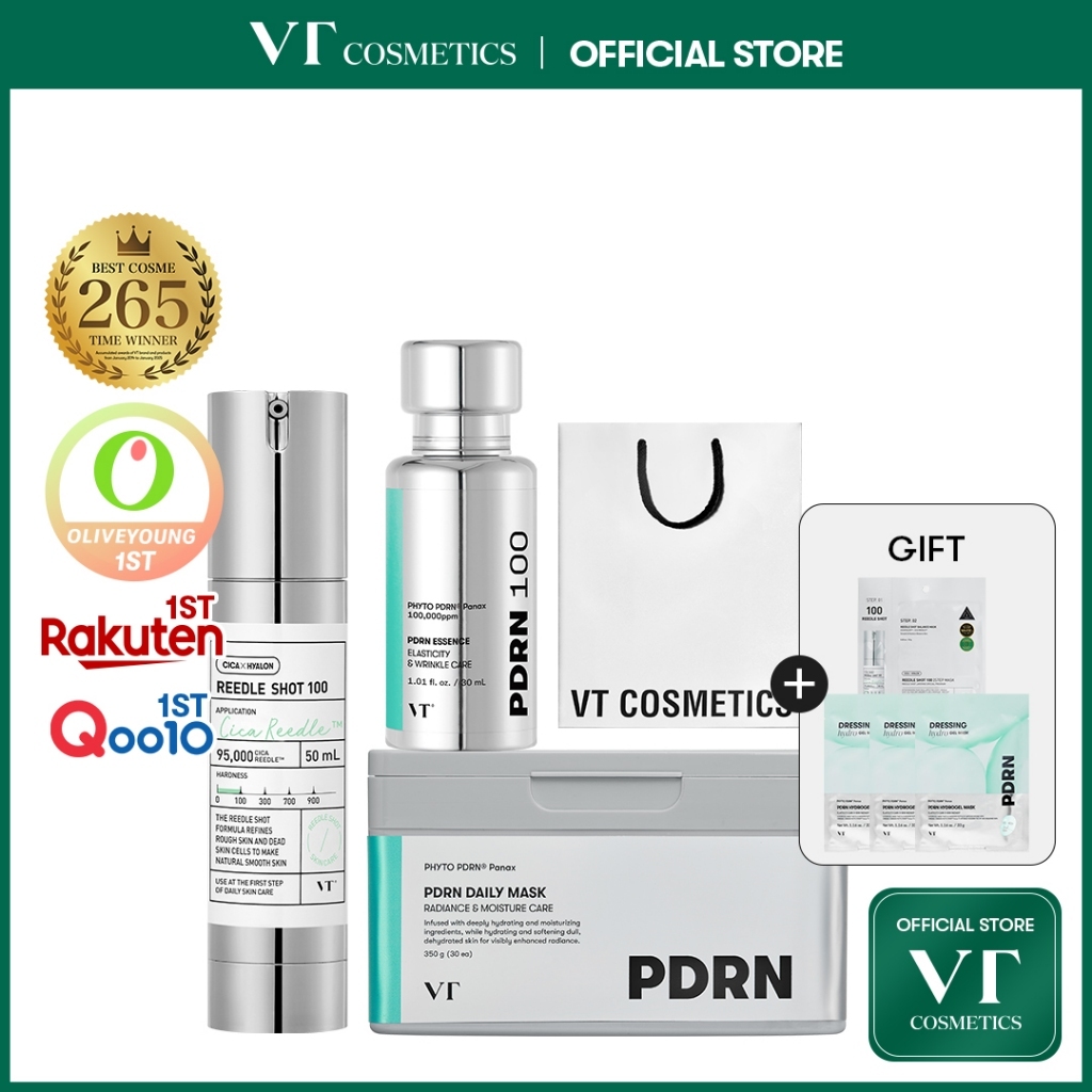 [VT] Reedle Shot Gift Set (PDRN, Retinal, Collagen, Vitamin, Snail, Dragon Blood, Hydrating) [Official Flagship]