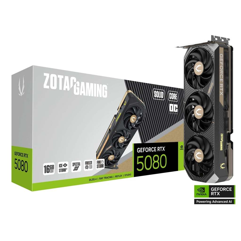 ZOTAC GAMING GeForce RTX 5080 SOLID CORE OC (การ์ดจอ)
