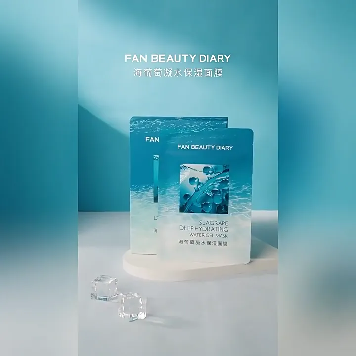 FAN BEAUTY DIARY SEAGRAPE DEEP HYDRATING WATER GEL MASK มาส์กหน้า มาส์กเจล สาหร่ายพวงองุ่น เติมน้ำลึก ล็อกความชุ่มชื้น บำรุงผิวแห้ง ผิวดูอิ่มน้ำ ฉ่ำโกลว์ 5 แผ่น/กล่อง | Lazada Thailand