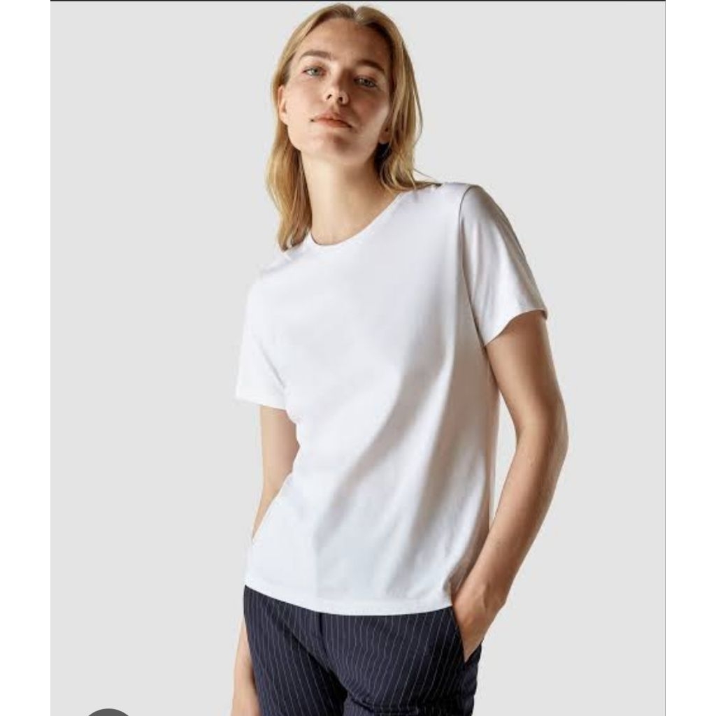 Uniqlo​ Supima Cotton Crew Neck T-Shirt​ ผ้านิ่มมาก​ ใส่สบาย | Shopee Thailand