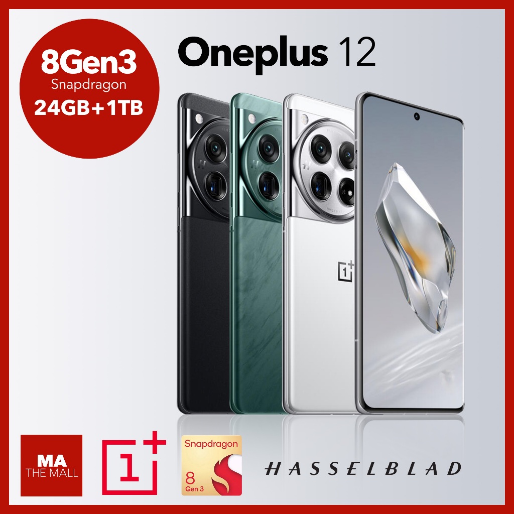 OnePlus 12 x Hasselblad Snapdragon 8 Gen 3 Flagship 5G Phone 24GB+1TB | Shopee Thailand