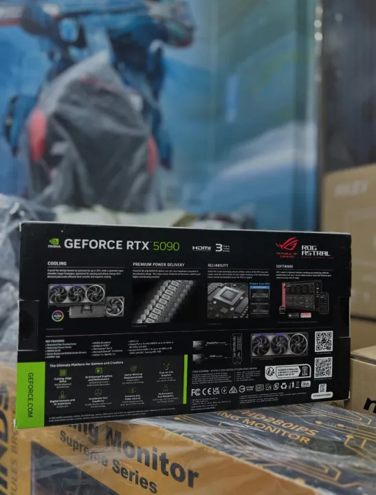 การ์ดจอ ASUS RTX 5090 ROG Astral Nvidia GeForce OC Edition 32GB GDDR7 สินค้าใหม่ ยังไม่แกะกล่อง | Lazada Thailand