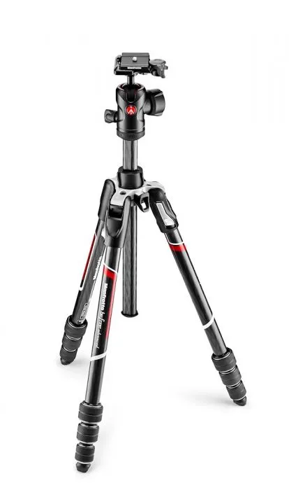 ขาตั้งกล้อง Manfrotto Befree Advanced Carbon Fibre Travel Tripod Twist, Ball Head ขาตั้งกล้องคาร์บอนน้ำหนักเบา ( Black/สีดำ ) | Lazada Thailand