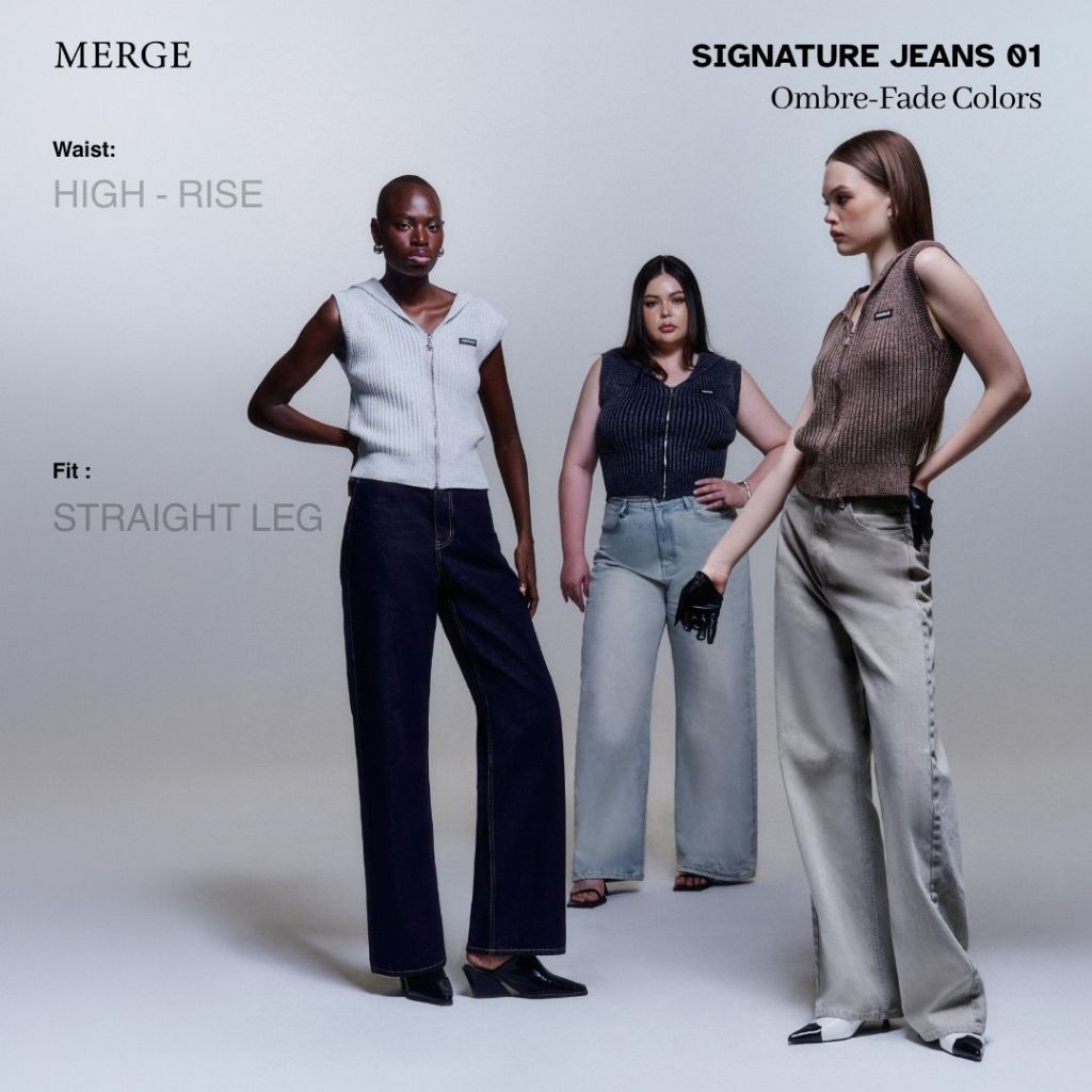Merge Official - Signature Jeans 01 Ombre-Fade New 3 Colors (พร้อมส่ง)
