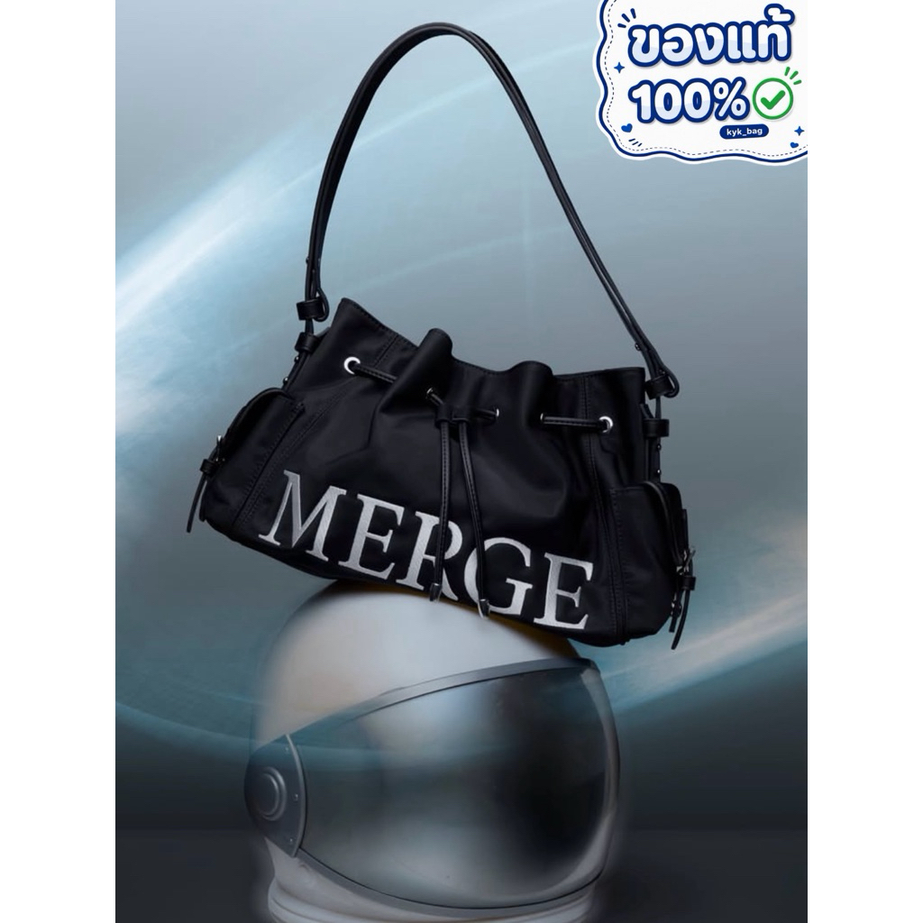 ของแท้ 💯 MERGE On Time bag, MERGE IT BAG, A Day Bag Medium in Black Beat & Pink Beat ** พร้อมส่ง ✨