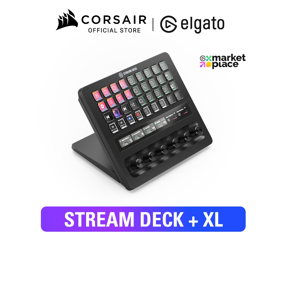 ELGATO STREAM DECK + XL -ปุ่มเยอะรองรับการใช้งานได้มากขึ้น