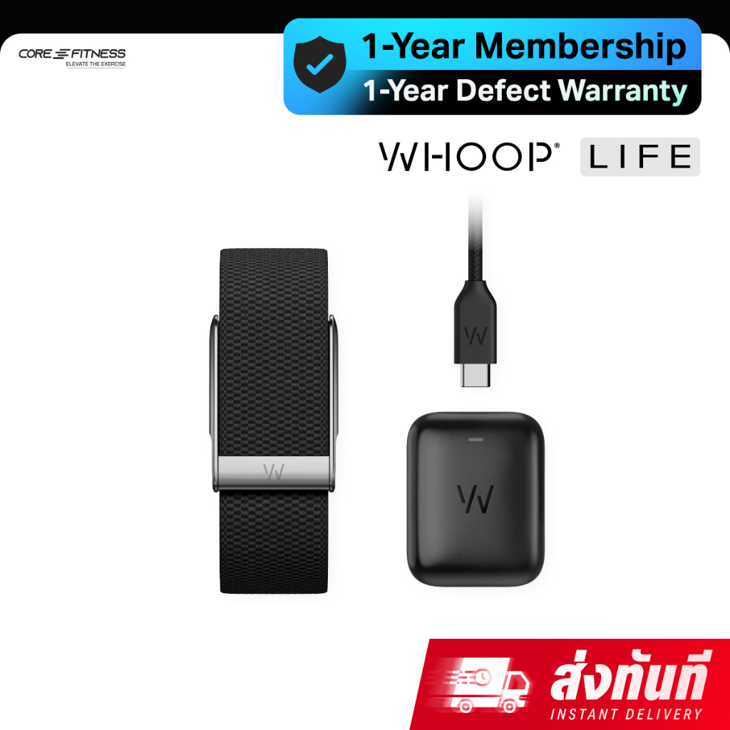 WHOOP MG LIFE (12 Months Membership) สายรัดข้อมือติดตามสุขภาพ (รับประกัน 1 ปี)