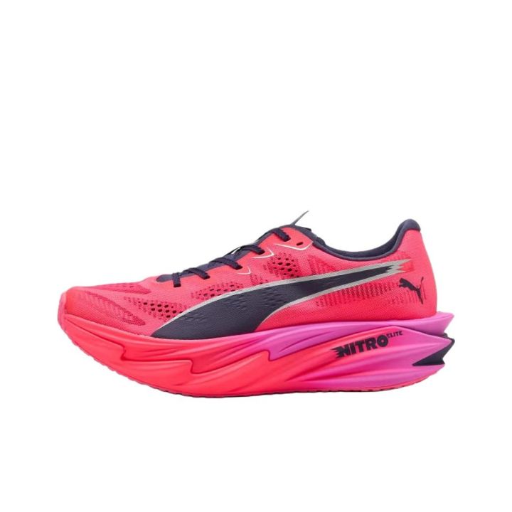PUMA x HYROX Deviate Nitro Elite 4 Breathable Running Shoes Women's Pink | Lazada Thailand