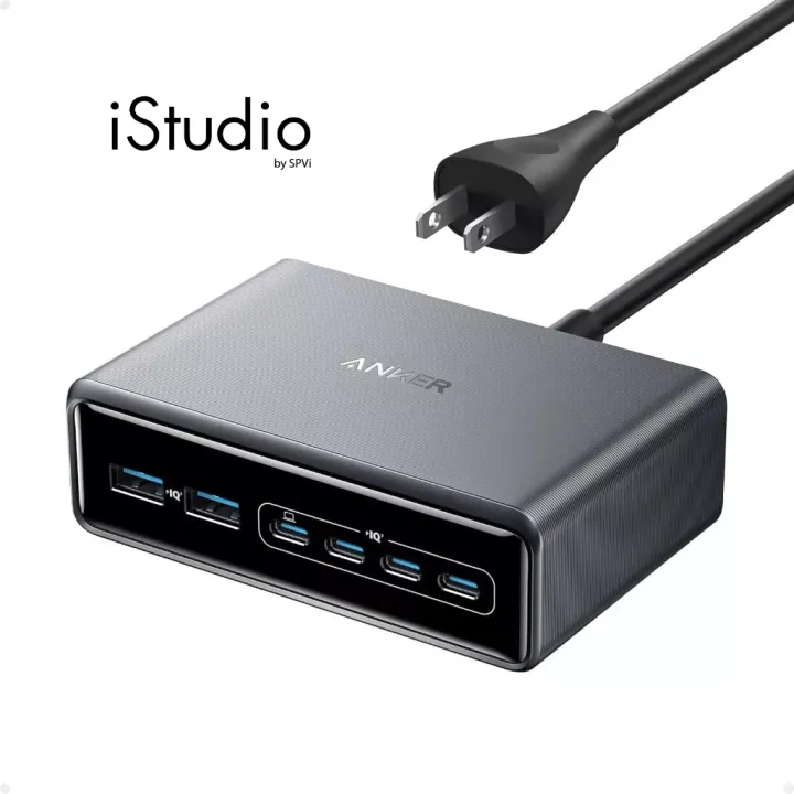 Anker Prime สถานีชาร์จ 200W 6-Ports GaN Prime USB-C Charging Station | Lazada Thailand