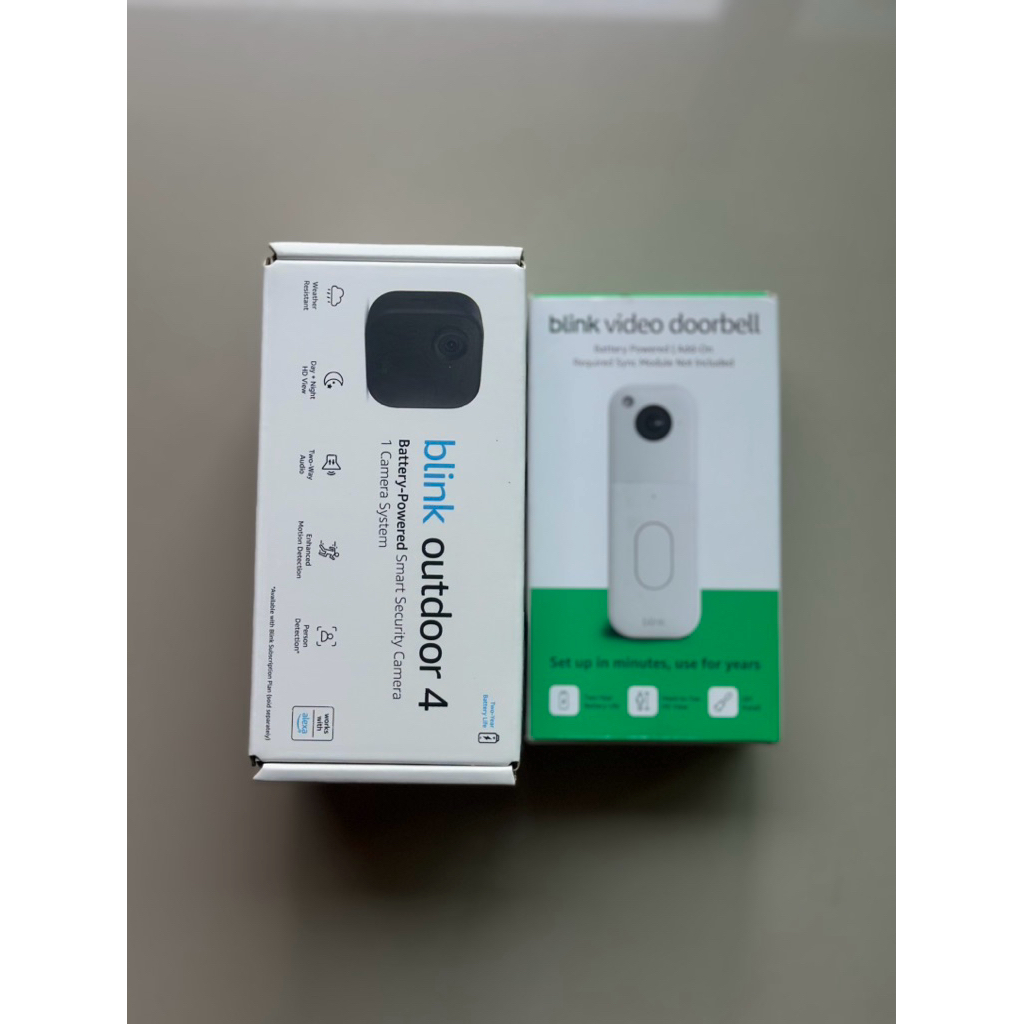 [SET คู่หู] Blink Outdoor 4 + Blink Video Doorbell กล้องวงจรปิดไร้สาย 1080p HD แบตอึด 2 ปี