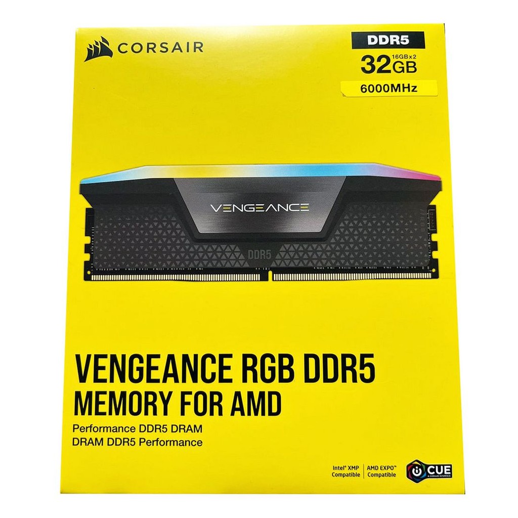 Corsair VENGEANCE RGB 32GB (2x16GB) DDR5-6000 CL30 Memory Kit, CMH32GX5M2B6000Z30K | Shopee Thailand
