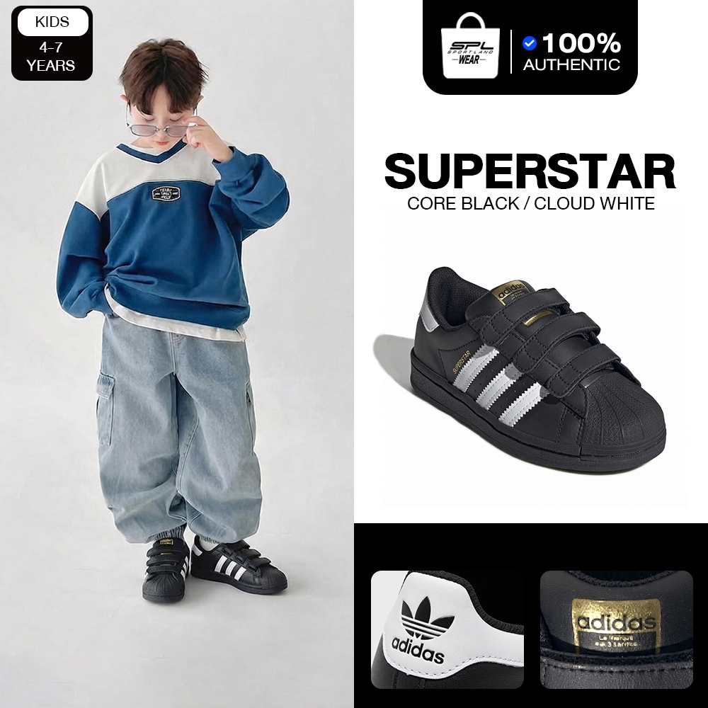 Adidas อาดิดาส รองเท้าผ้าใบ รองเท้าอดิดาส สำหรับเด็ก OG KD Superstar CF EF4840 (2500) EOSS