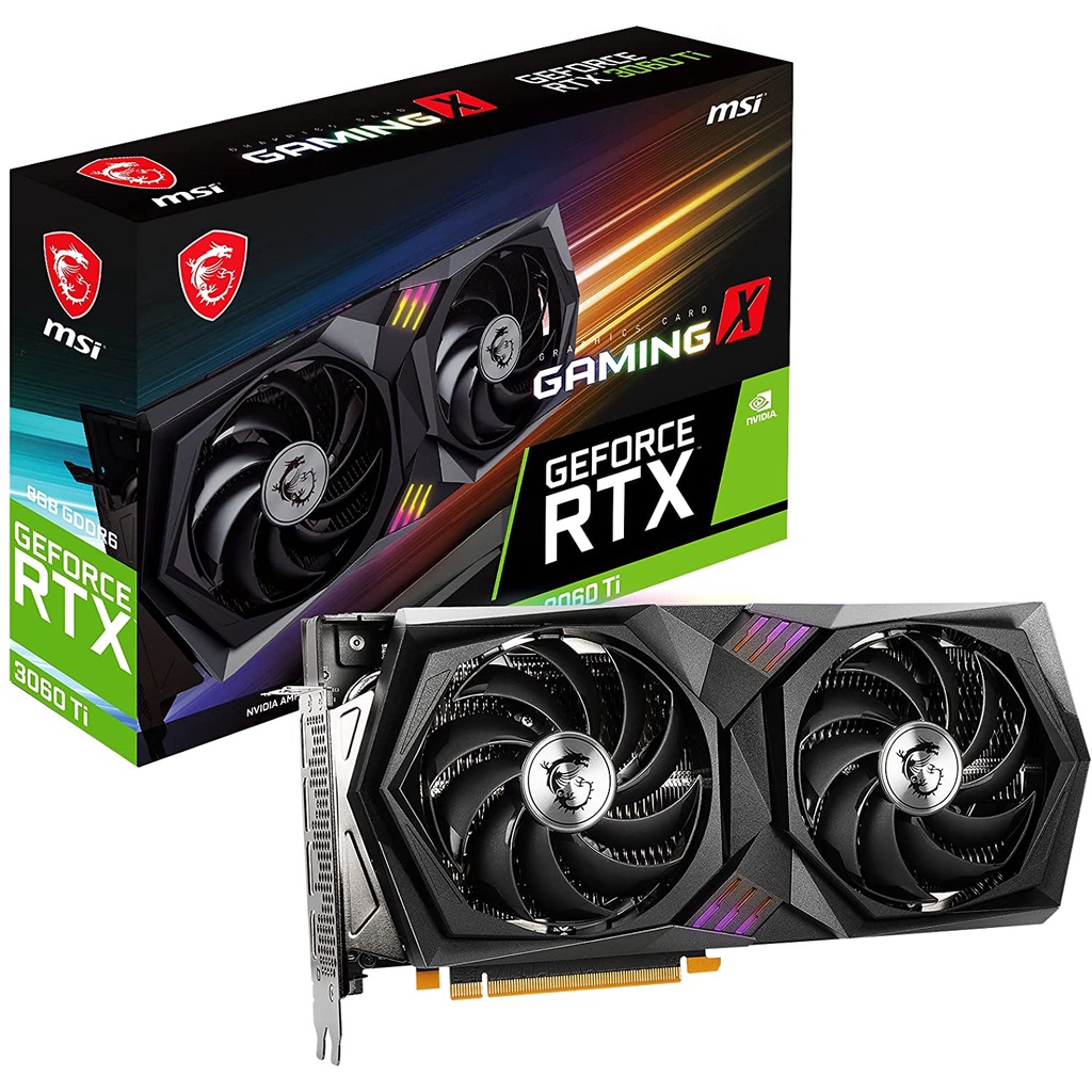 MSI Gaming GeForce RTX 3060 Ti LHR 8GB GDRR6 256-Bit OC Graphics Card (RTX 3060 Ti Gaming X 8G LHR) | Shopee Thailand
