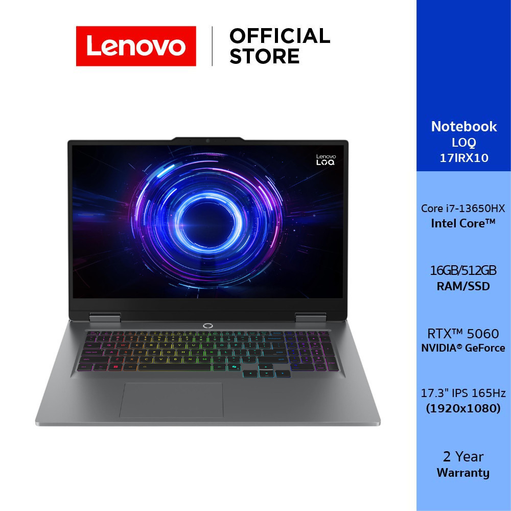 Lenovo LOQ 17IRX10(83JH00CRTA)Notebook Intel Core i7-13650HX RTX 5060 RAM16GB SSD 512GB 17.3" IPS | AI-Powered Gaming PC