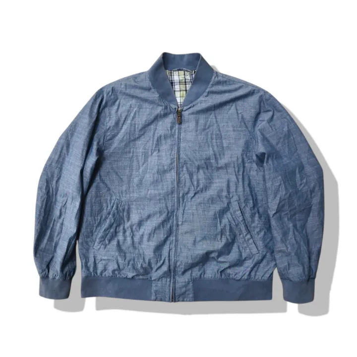 Uniqlo Blues Harrington Bomber Jacket(3XL) มือสอง รอบอก 52” | Lazada Thailand