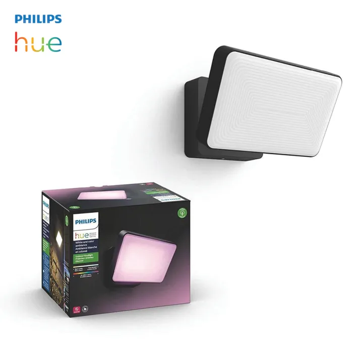 Philips Hue Discover Outdoor White & Color Ambiance Smart Floodlight (Hue Hub Required) ไฟเปลี่ยนสีอัจฉริยะ รุ่น Discover Outdoor แบบติดตั้งสายไฟ By Mac Modern | Lazada Thailand