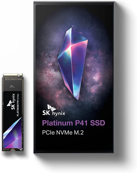 SK hynix Platinum P41 500GB PCIe NVMe Gen4 M.2 2280 Internal Gaming SSD, Up to 7,000MB/S, Compact M.2 SSD Form Factor SSD - Internal Solid State Drive with 176-Layer NAND Flash | Lazada Thailand