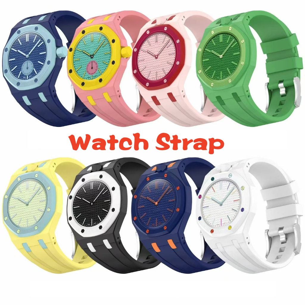 เหมาะสําหรับ AP Audemars Piguet Royal Oak Swatch joint Swatch Royal Pop pocket watch integrated strap